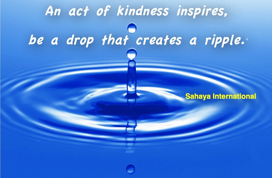 Be a drop that creates a ripple